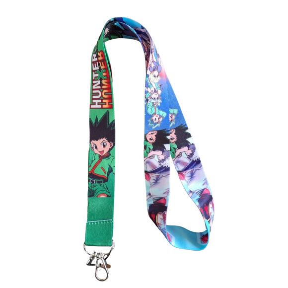 Hunter × Hunter Lanyard Green Anime Neck Strap and Metal Clip Gon Freecss Design - Picture 5 of 6